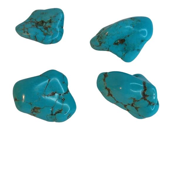 Howlite Blue Turquoise Loose Rough Gemstone Jewelry Making READI - Picture 2 of 6